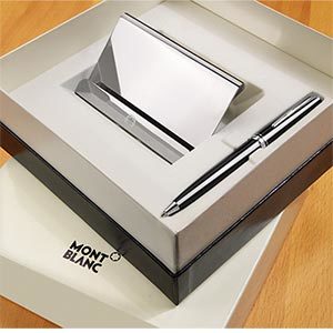 Montblanc Generation Ballpoint Pen and Travel Timepiece