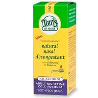 Tom's of Maine Nasal   Adult Decongestant PM   Liquid  4 oz
