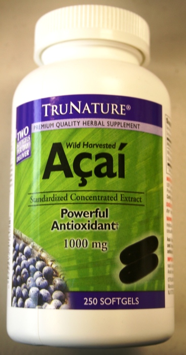 TruNature Acai 1000 mg - 250 Soft gels