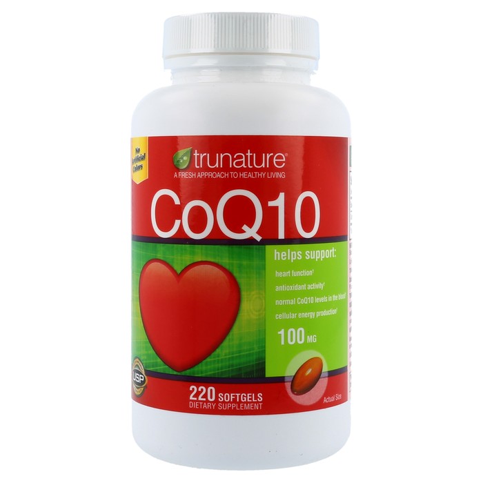 TruNature CoEnzyme 100mg 220 Soft gels Medshopexpress