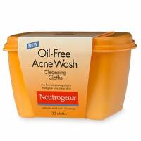 Neutrogena Oil-Free Acne Wash Cleansing Cloths  - 30ea