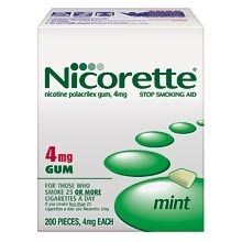 Nicorette® Mint Flavored Gum 4 mg 200 Pieces