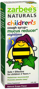 Zarbee S Naturals Children S Cough Syrup Mucus Nighttime Natural