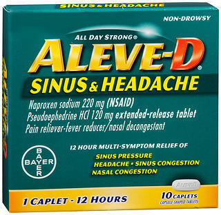 aleve cold and sinus