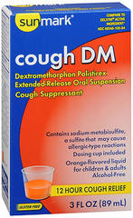 Sunmark Cough DM Liquid Orange Flavored - 3 OUNCE