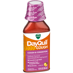 Vicks DayQuil Mucus Control Liquid Citrus Blend Flavor - 12 OUNCE