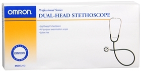Omron Dual-Head Stethoscope 412BLK - 1 EA